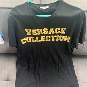 black versace shirt